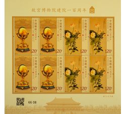 SL256 2025-21 故宫博物院建院一百周年小版票（2025年）