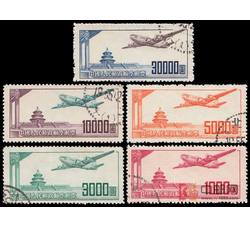 航1 航空邮票（第一组）（5全）（盖销）