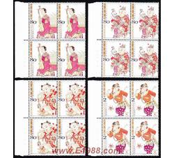 2004-2 桃花坞木版年画（厂铭四方连）