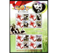 GXH281 团团圆圆--赠台大熊猫纪念个性化小版