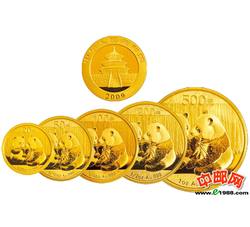 2009年熊猫金币套装（5枚全）