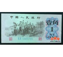 STG-1 第三套人民币蓝二冠壹角ⅨⅣ（94）补号 流通品相