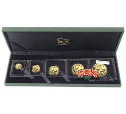 2005年熊猫金币套装（5枚全）