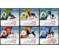 HK0682 香港工作犬邮票（飞龙特殊位）（2012年）
