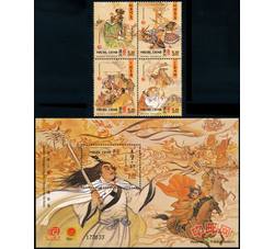 AM0742 S019 文学人物--三国演义（票+小型张）（第1组）（2001年）	