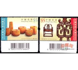 HK0765 S167 中国香港-芬兰联合发行：木艺精华（特殊条形码位置）（2007年）