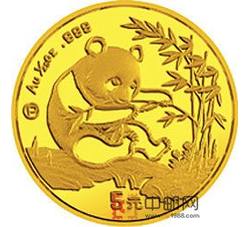 1994年熊猫1/20盎司圆形金质纪念币（P版精制币）