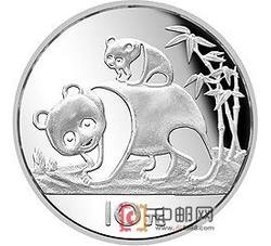 1985年熊猫27克圆形银质纪念币（精制）