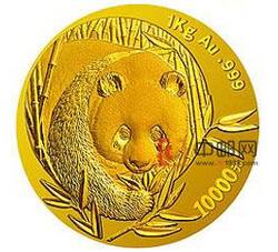 2003年熊猫1公斤圆形金质纪念币（精制）