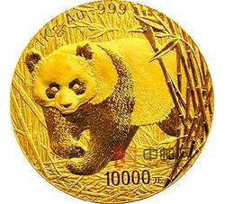 2002年熊猫1公斤圆形金质纪念币（精制）