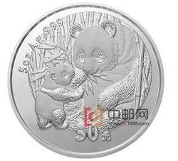 2005年熊猫5盎司圆形银质纪念币（精制）