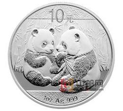 2009年熊猫1盎司圆形银质纪念币