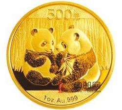 2009年熊猫1盎司圆形金质纪念币