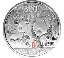 2010年熊猫1公斤圆形银质纪念币（精制）