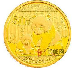 2012年熊猫1/10盎司圆形金质纪念币