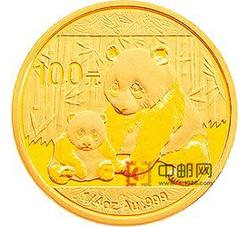 2012年熊猫1/4盎司圆形金质纪念币