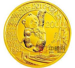 2012年中国熊猫金币发行30周年5盎司圆形金质纪念币