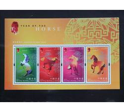 香港 2002年 三轮马（小全张）