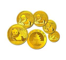 2015年熊猫普制金币套装（5枚）