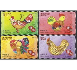 中国香港 2017生肖鸡小型张