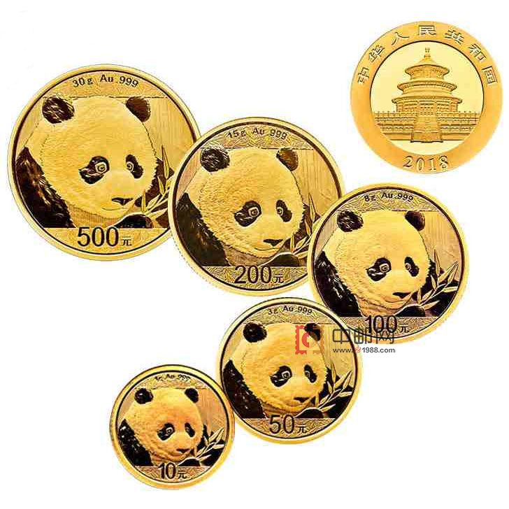 2018年金套猫（5枚）