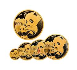 2019年熊猫普制金币套装（5枚）