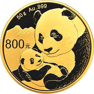 2019年熊猫50克金